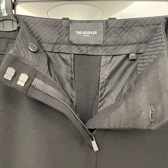 The Kooples (36/4) trousers, lace at ankles, like new, black. - Picture 3 of 16